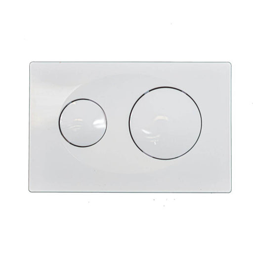 Fluidmaster Dual-Flush Plate White T-Series Activation Modern Bathroom Toilet - Image 1