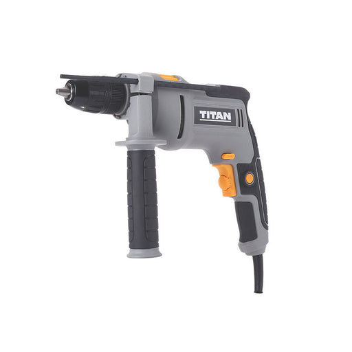 Titan Impact Drill Electric TTB877DRH Variable Speed Soft Grip Compact 600W - Image 1