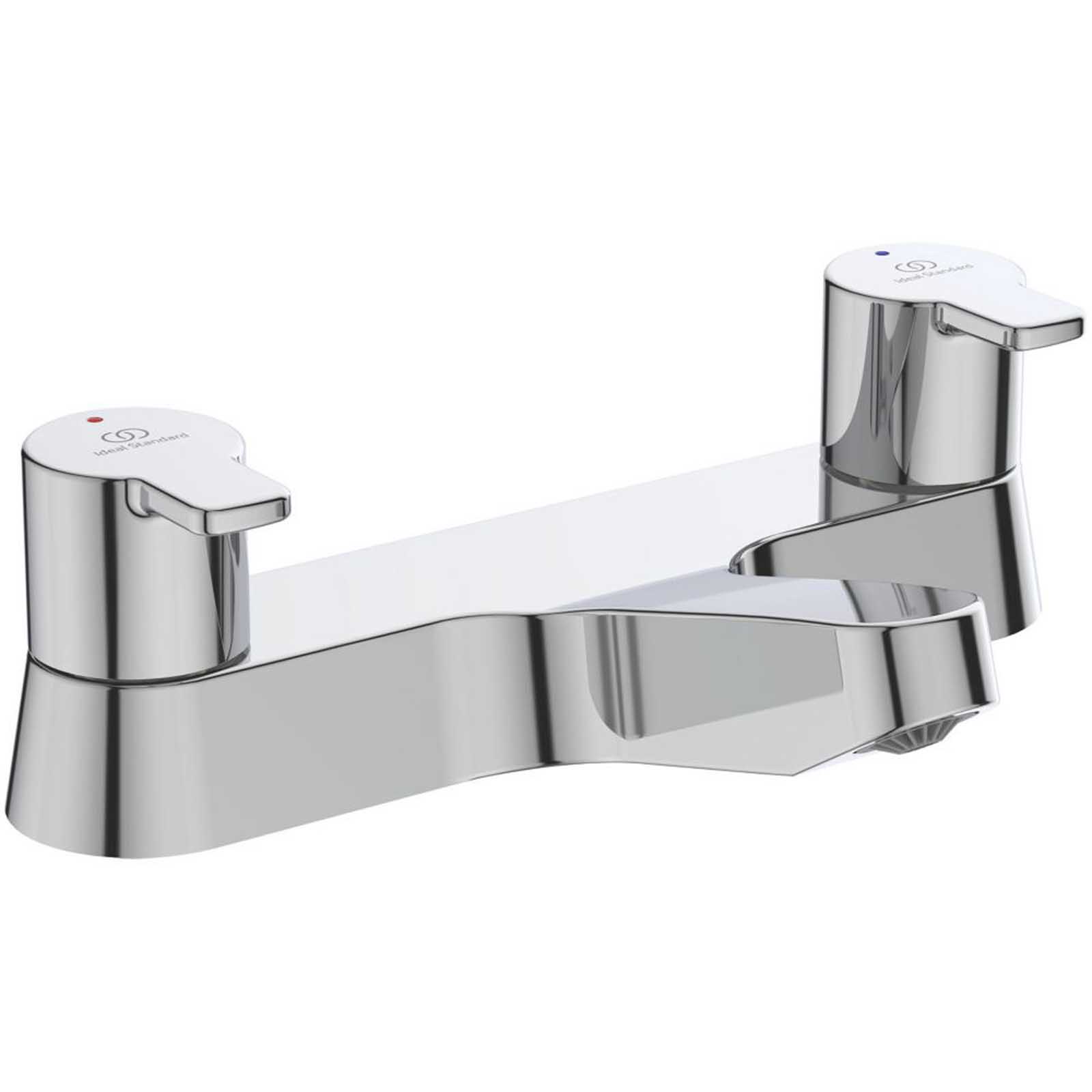 Ideal Standard Bath Filler Tap Mixer Chrome Dual Lever Ceramic Discs Bathroom - Image 1