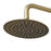 Swirl Multi Head Shower Concealed Rear Fed Satin Brass Single Spray Pattern - Image 2