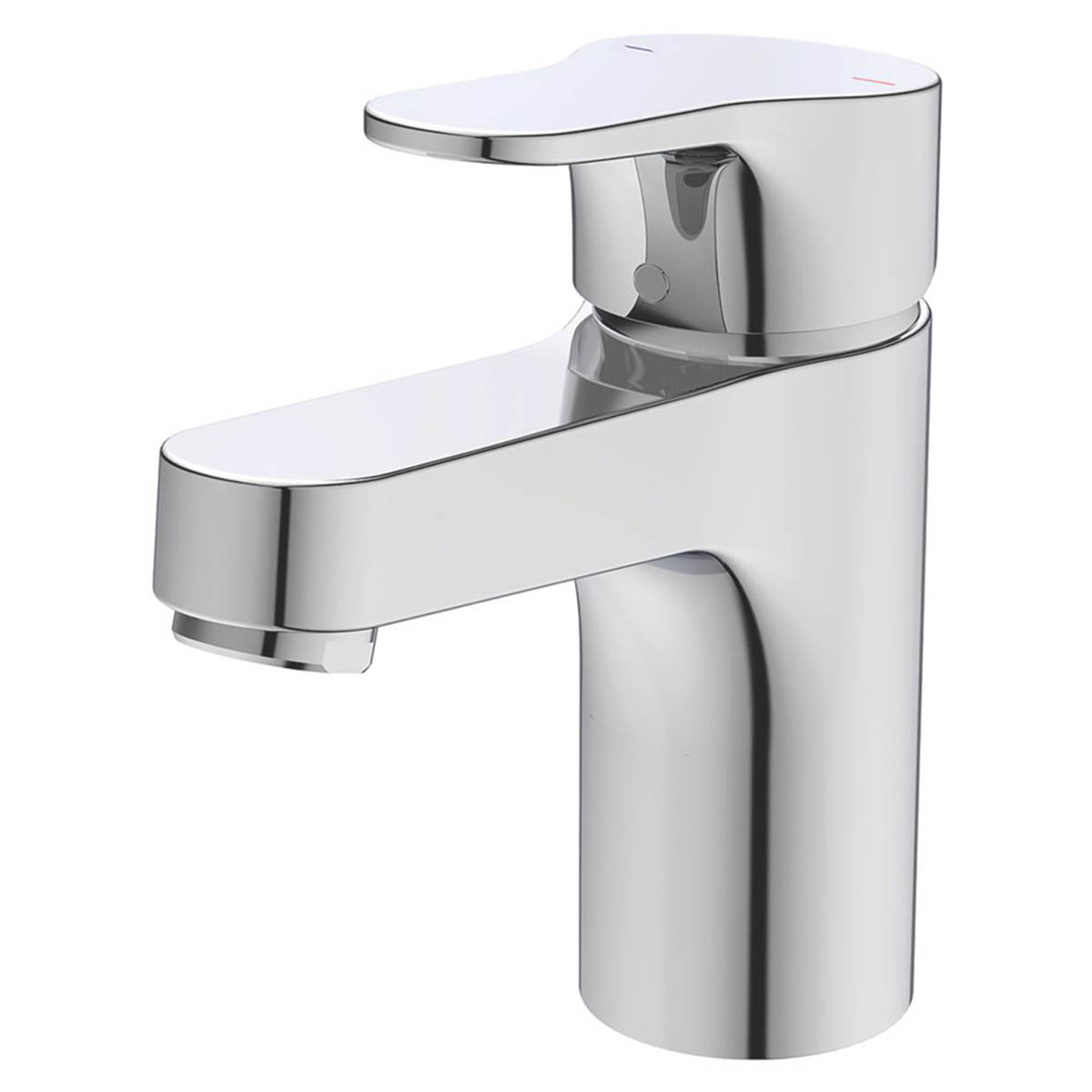 Bathroom Basin Tap Mono Mixer Chrome Single Lever Clicker Waste Contemporary - Image 1