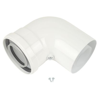 Baxi Multifit 93° Flue Bend Boiler Accessories 100 x 200mm Compact Lightweight - Image 1