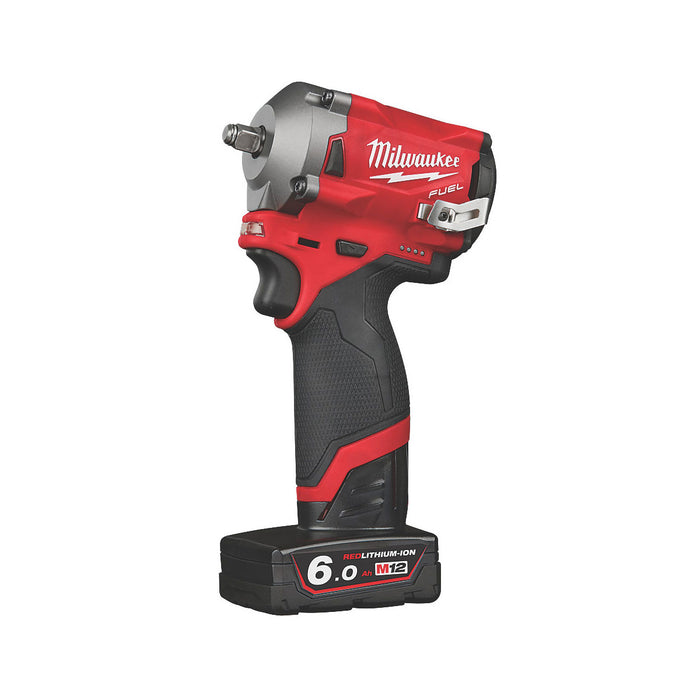 Milwaukee Impact Wrench Cordless M12 FIW38-622X Fuel 12V 2.0 & 6.0AH Li-Ion - Image 1