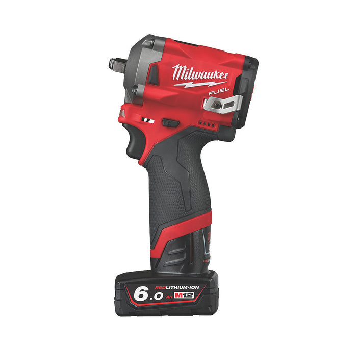 Milwaukee Impact Wrench Cordless M12 FIW38-622X Fuel 12V 2.0 & 6.0AH Li-Ion - Image 2