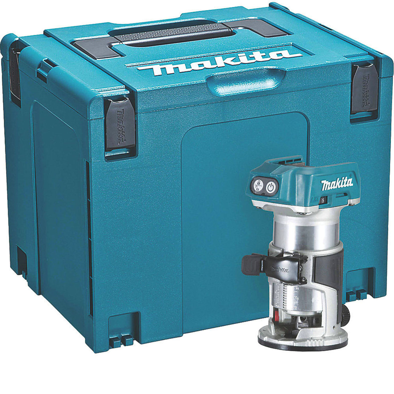Makita Router Trimmer Cordless 18V Li-Ion DRT50ZJ 3/8" Brushless Body Only - Image 1