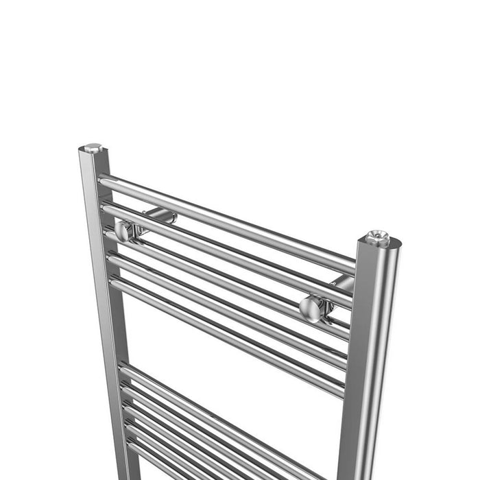 Towel Rail Radiator Flat Tubular Bathroom Warmer 160 x 50cm Chrome 1651BTU - Image 3