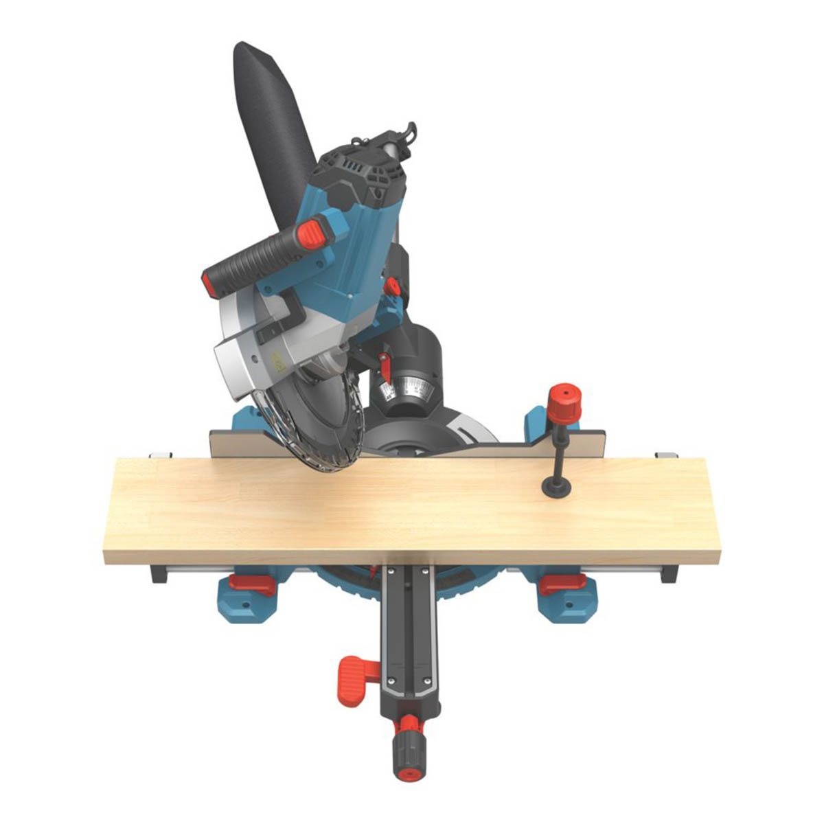 Erbauer Compound Mitre Saw Electric ERB1074MSW 254mm Double Bevel Sliding 1800W - Image 5