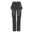 Site Work Trousers Womens Straight Leg Black Grey Multi Pocket 31"L Size 12 - Image 2