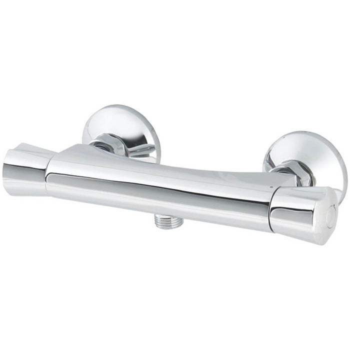 Mixer Shower Valve Thermostatic Dual Flow Exposed Chrome 6 Ltr/min Brass - Image 2