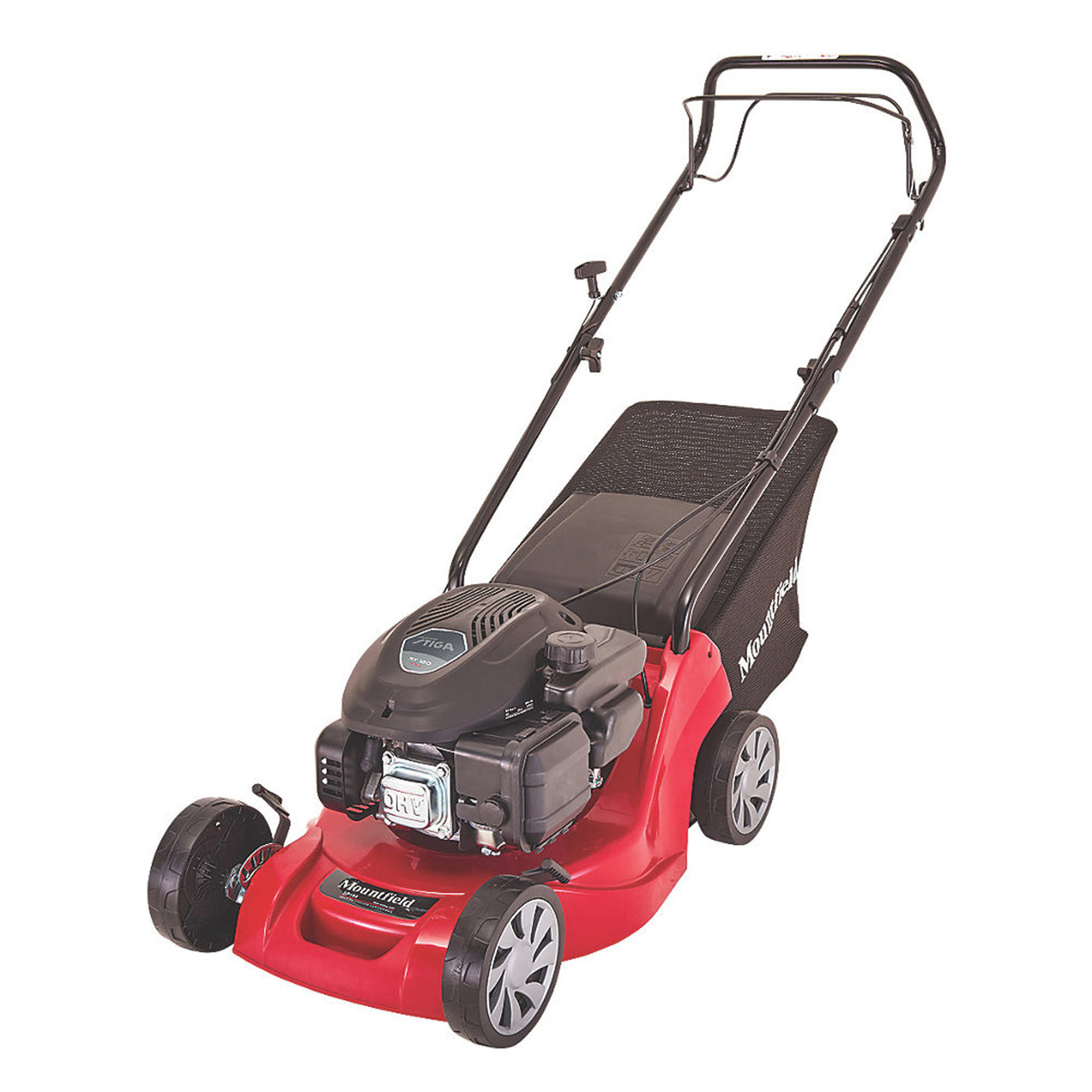 Mountfield Lawn Mower Petrol SP164 Rotary 123cc 4 Stroke Garden Grass Cutter - Image 1