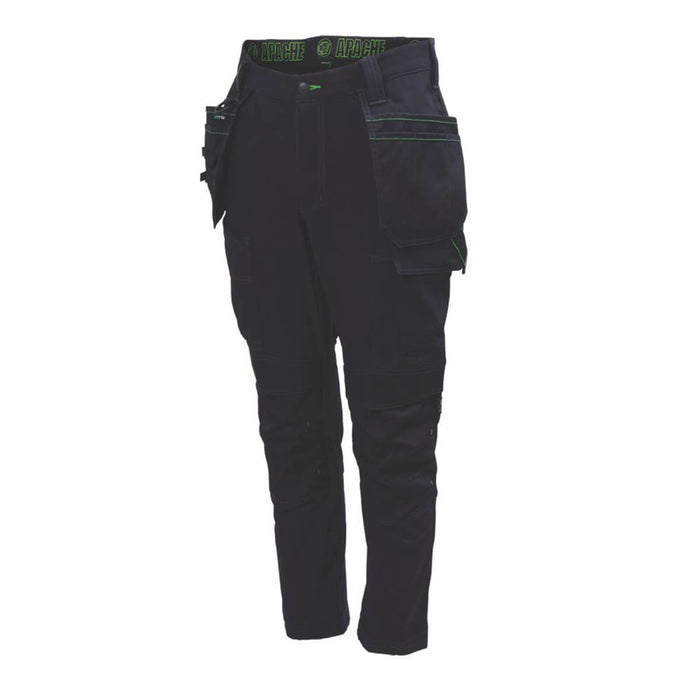 Apache Calgary Stretch Trouser Black 42" W 31" L - Image 1