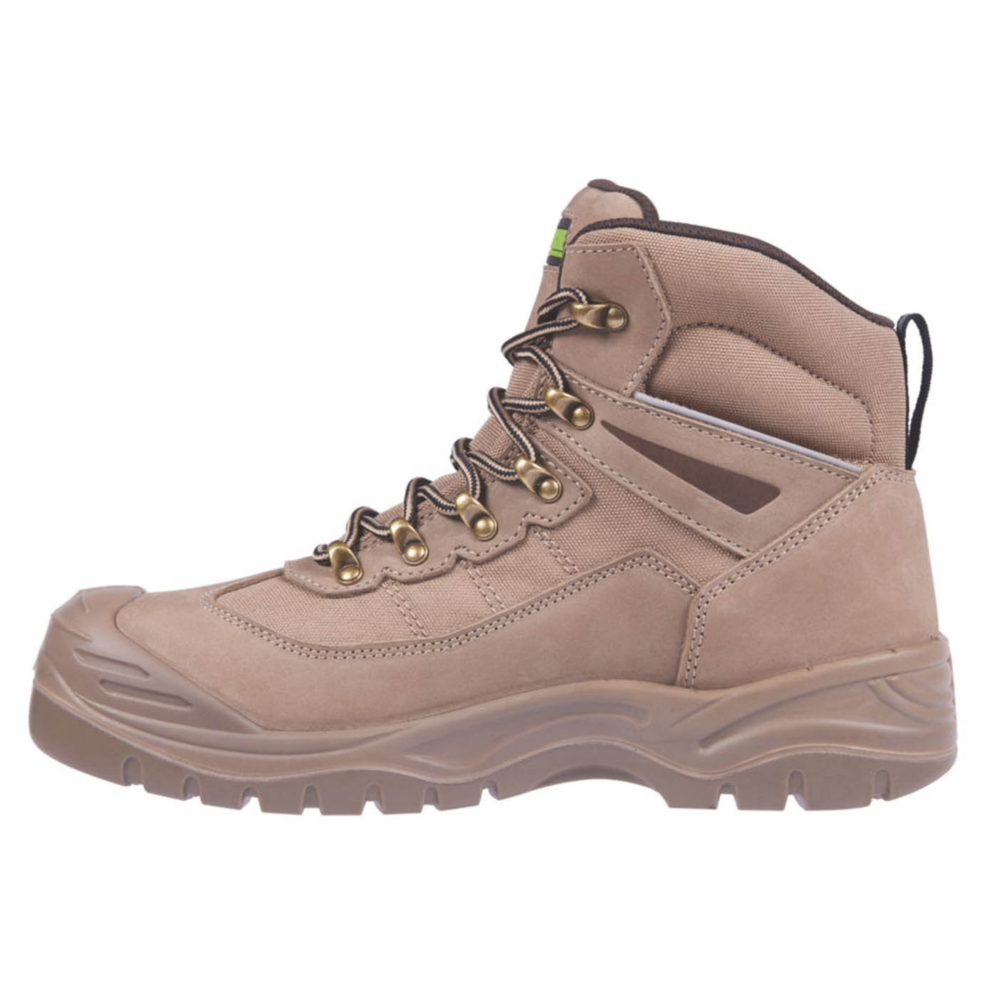 Apache Safety Boots Mens Standard Fit Brown Leather Work Shoes Steel Toe Size 12 - Image 2