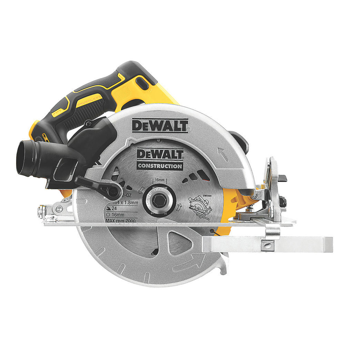DeWalt Cordless Circular Saw Brushless DCS570N-XJ 184mm 18V Li-lon Bare Unit - Image 4