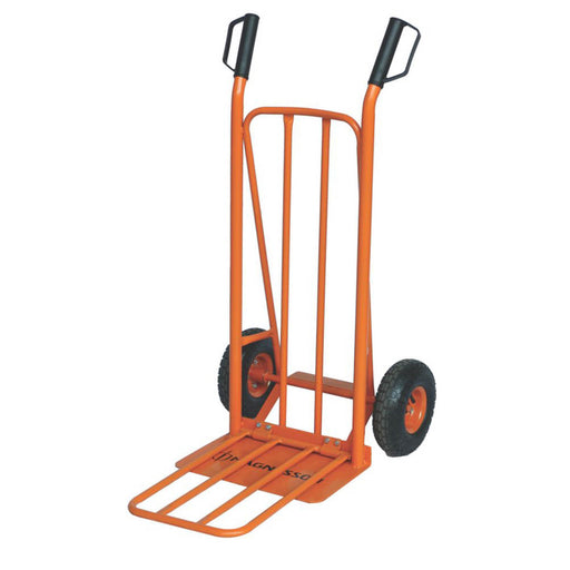 Magnusson Heavy Duty Truck Steel Orange Shovel Platform Pneumatic Wheels Durable - Image 1