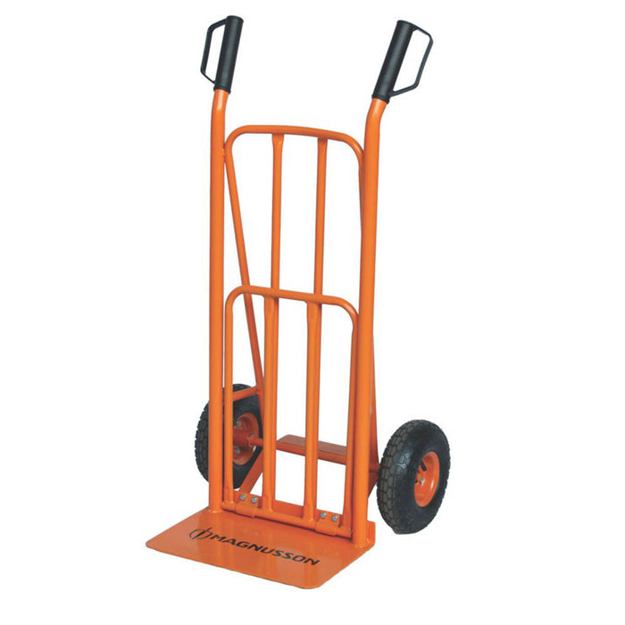 Magnusson Heavy Duty Truck Steel Orange Shovel Platform Pneumatic Wheels Durable - Image 2