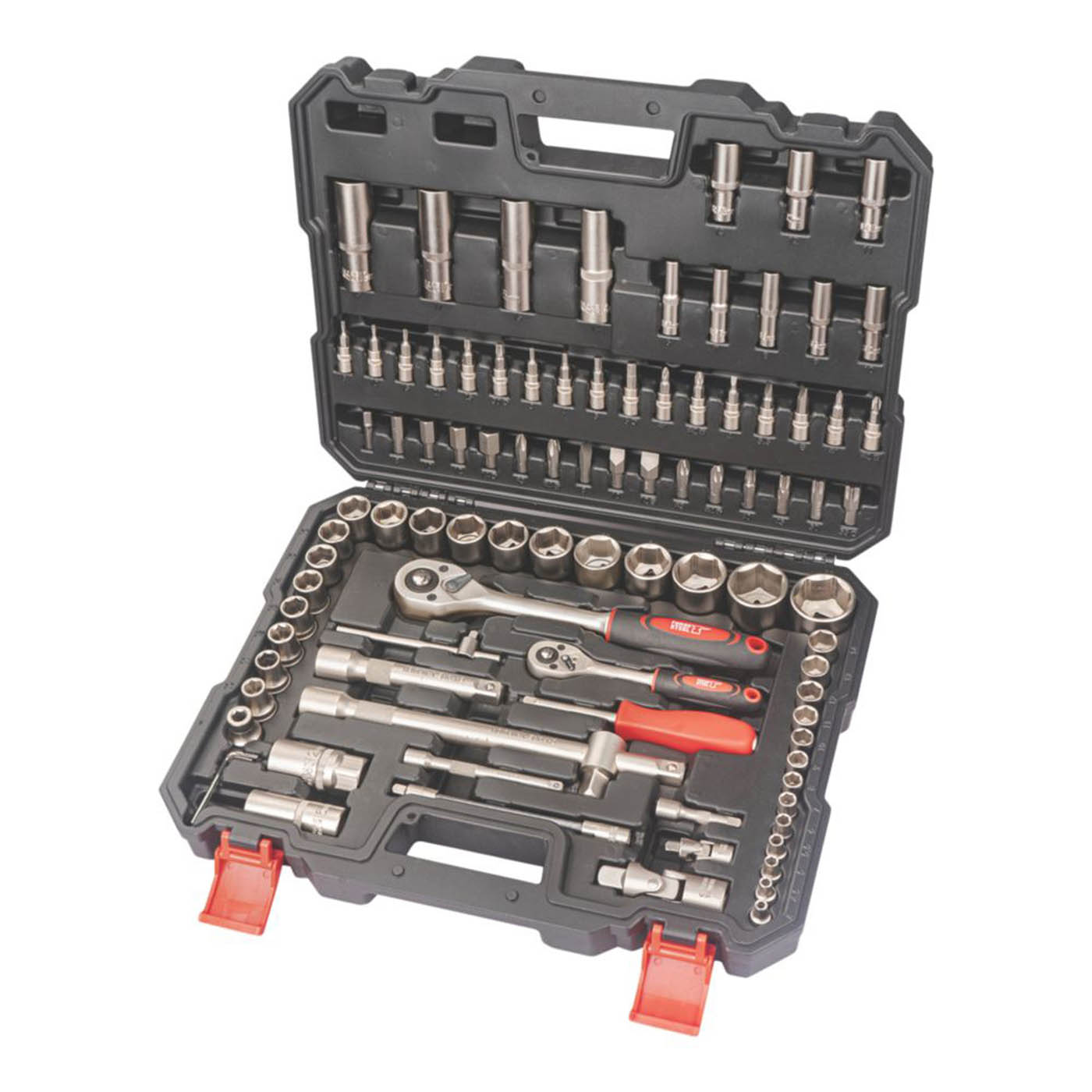 Forge Steel  3/8”, 1/4” & 1/2“ Drive Socket Set 94 Pieces - Image 2