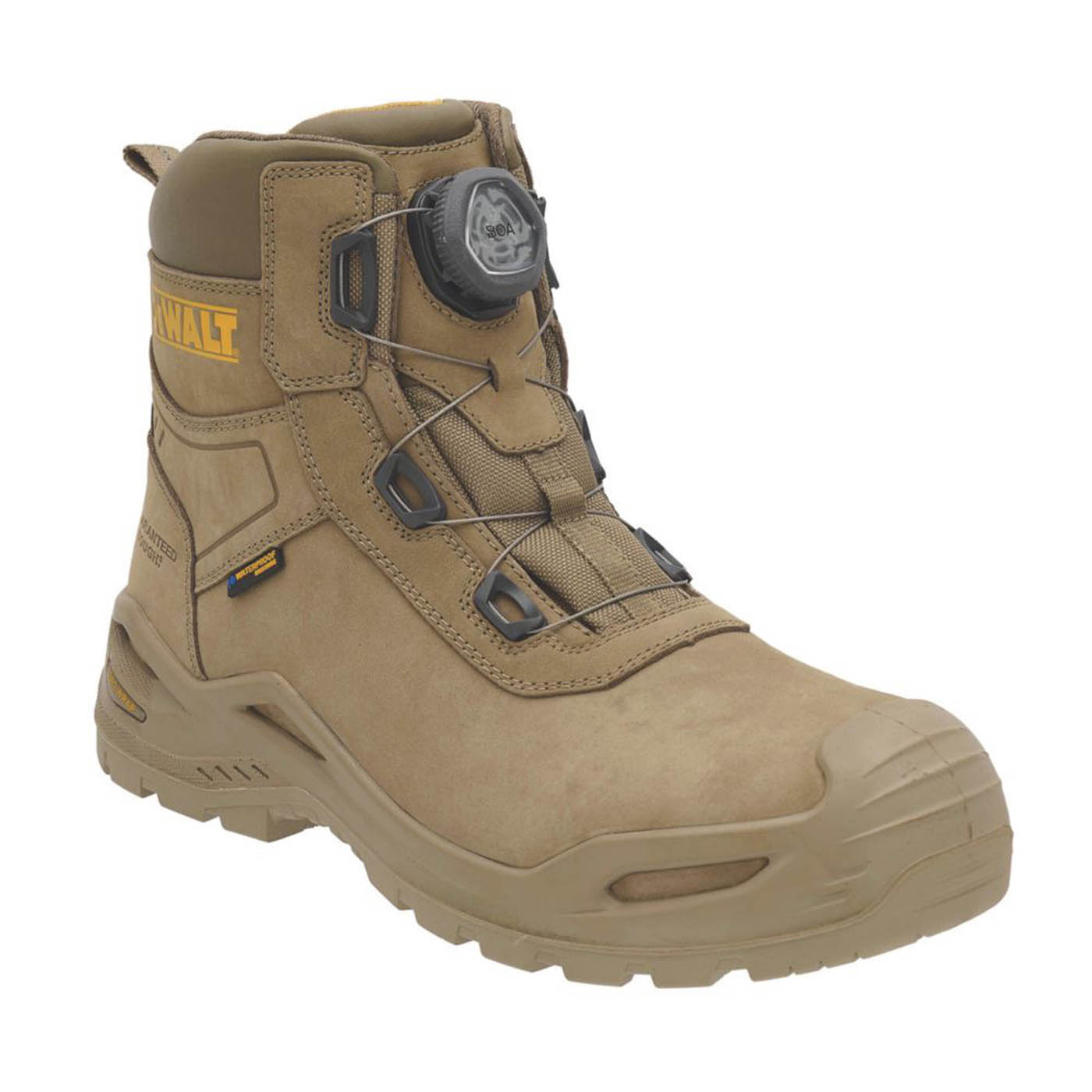 DeWalt Safety Boots Mens Wide Fit Brown Waterproof Shoes Composite Toe Size 7 - Image 1