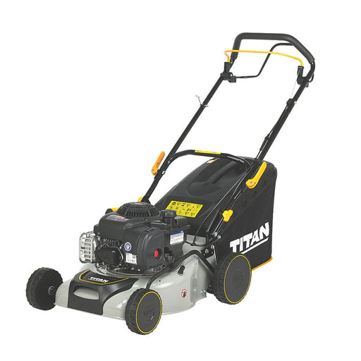 Petrol Lawn Mower Rotary Self-Propelled Mulching 50L 125cc 41CM Anti-Vibration - Image 1