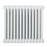 2 Column Radiator Classic Central Heating Horizontal Steel White H600 x W628mm - Image 1