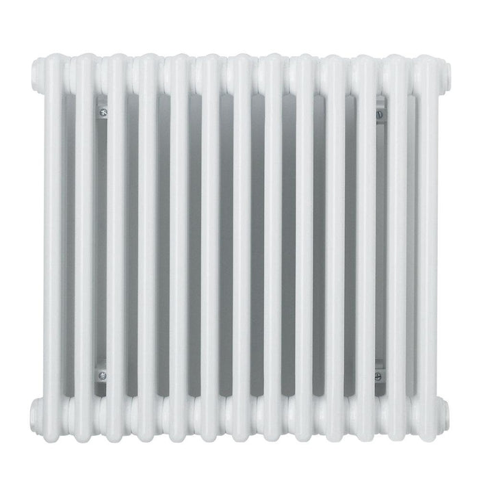 2 Column Radiator Classic Central Heating Horizontal Steel White H600 x W628mm - Image 1