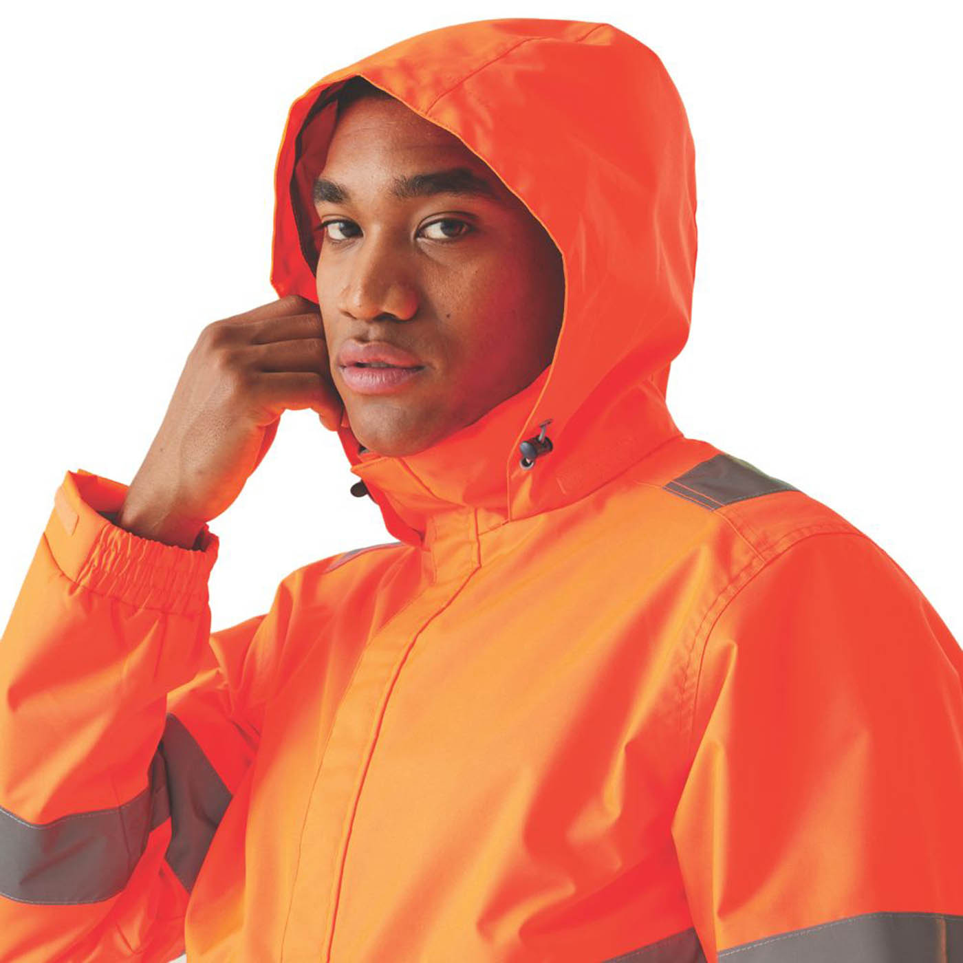 Regatta Dover Hi-Vis Jacket Orange Small 37.5" Chest - Image 5