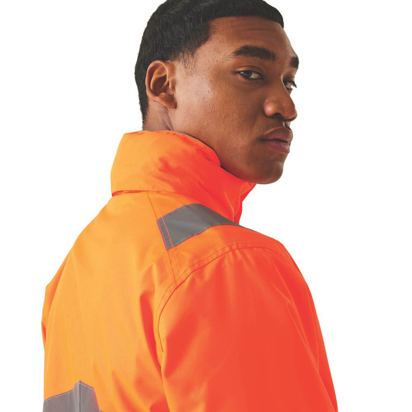 Regatta Dover Hi-Vis Jacket Orange Small 37.5" Chest - Image 6