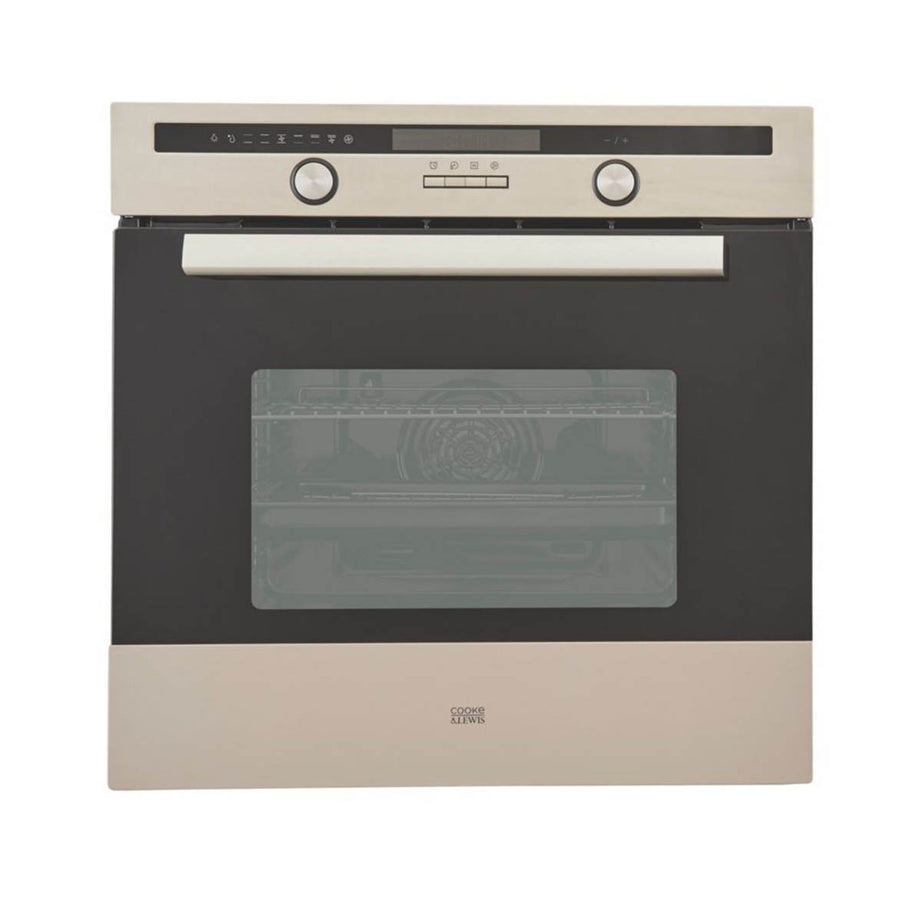 Cooke And Lewis Multifunction Oven Integrated Steel Black Built In 60cm - Image 1