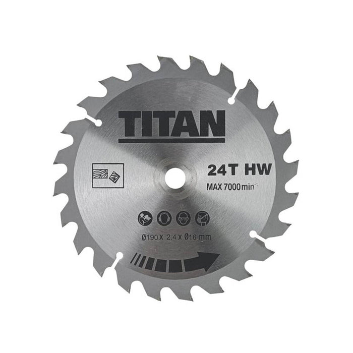 Titan Circular Saw Electric TTB911CSW Heavy Duty Trigger Switch Compact 1500W - Image 2