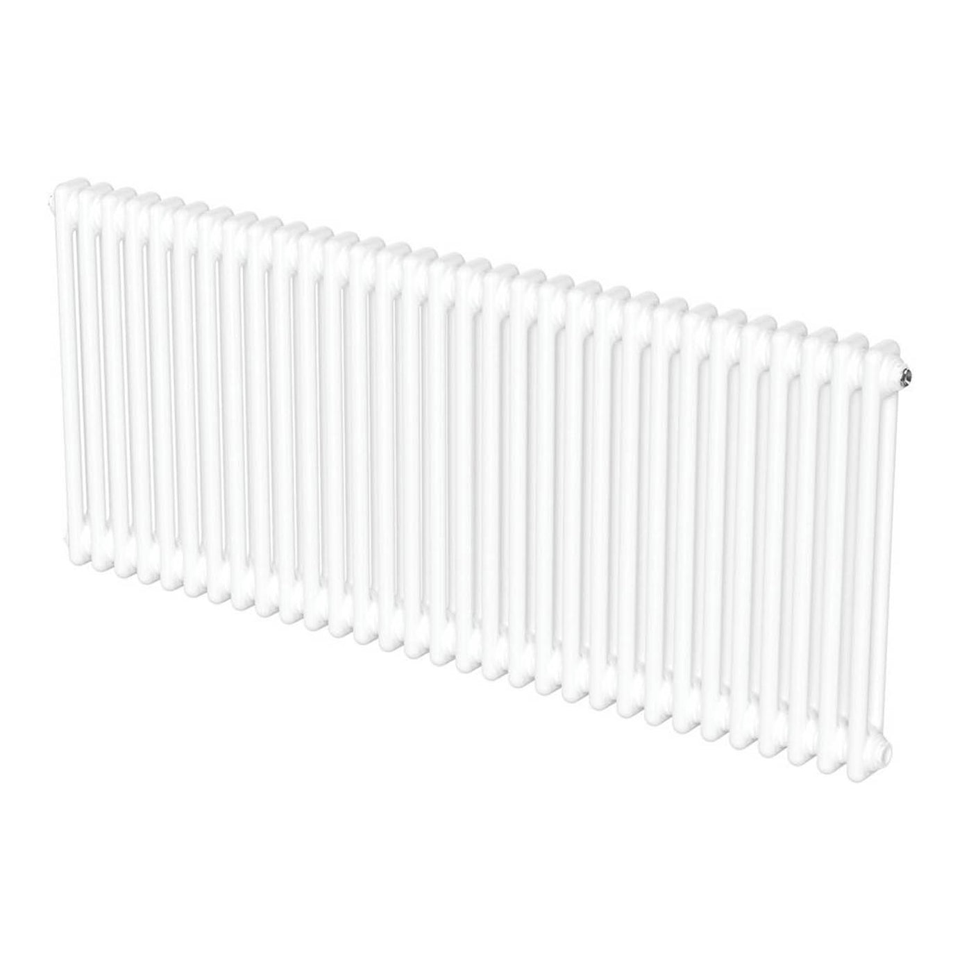 Flomasta 600mm x 1415mm 4978BTU White Horizontal 2 Column Radiator - Image 1