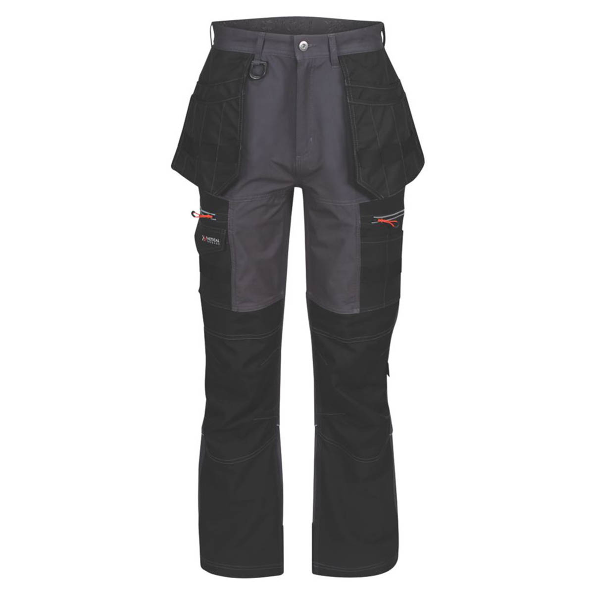 Regatta Work Trousers Mans Classic Fit Grey Black Stretch Multi Pocket 33"W 29"L - Image 1