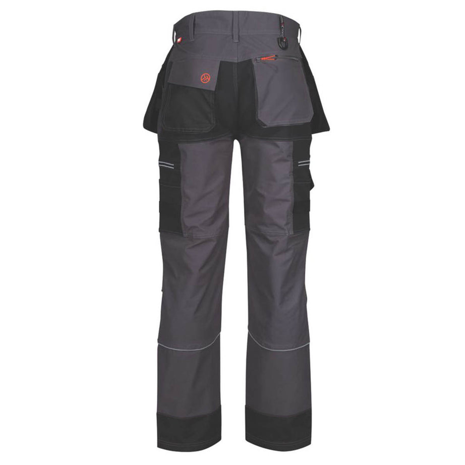 Regatta Work Trousers Mans Classic Fit Grey Black Stretch Multi Pocket 33"W 29"L - Image 2