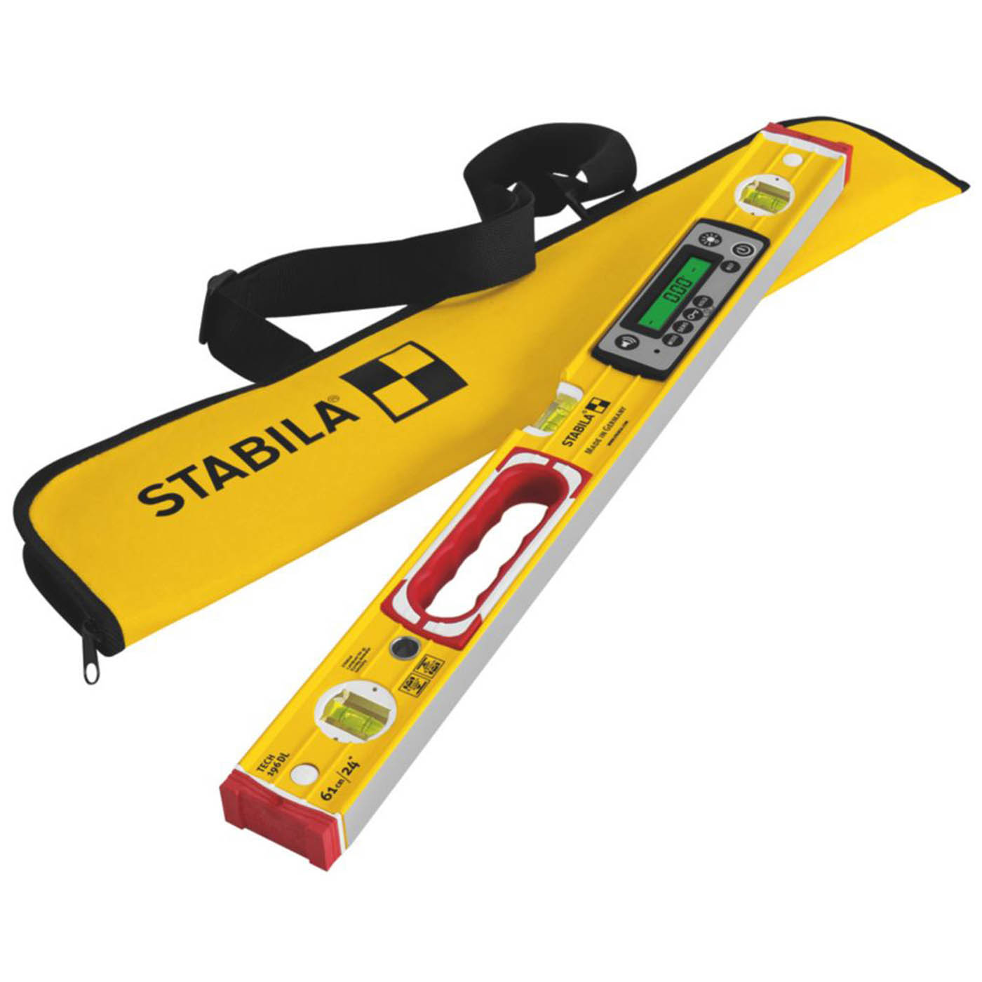 Stabila Electronic Spirit Level TECH 196 DL LCD Display Water Resistant 61cm - Image 1