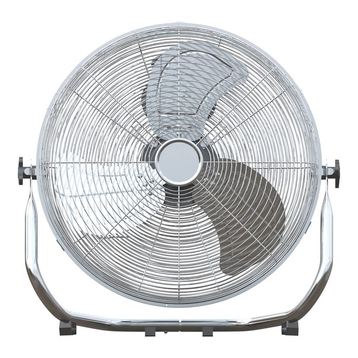 Essentials Floor Fan 3 Speed Chrome Finish Adjustable Tilt Portable 18" 220-240V - Image 3