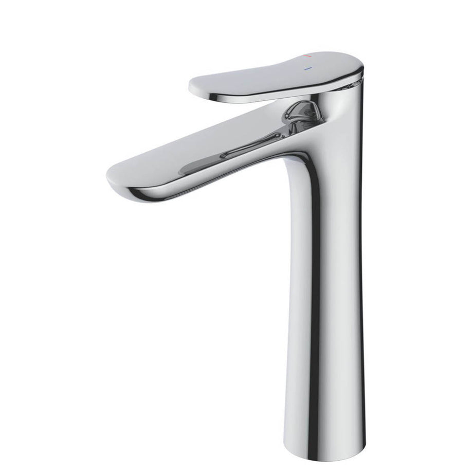 Swirl Bathroom Basin Tap Mono Mixer Chrome Single Lever Tall Modern Faucet - Image 1