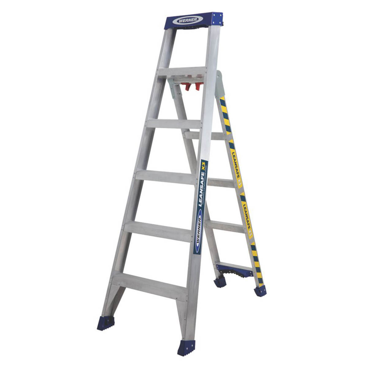 Werner Combination Ladder Aluminium Step Ladder Anti Slip Foldable 2.9m - Image 1