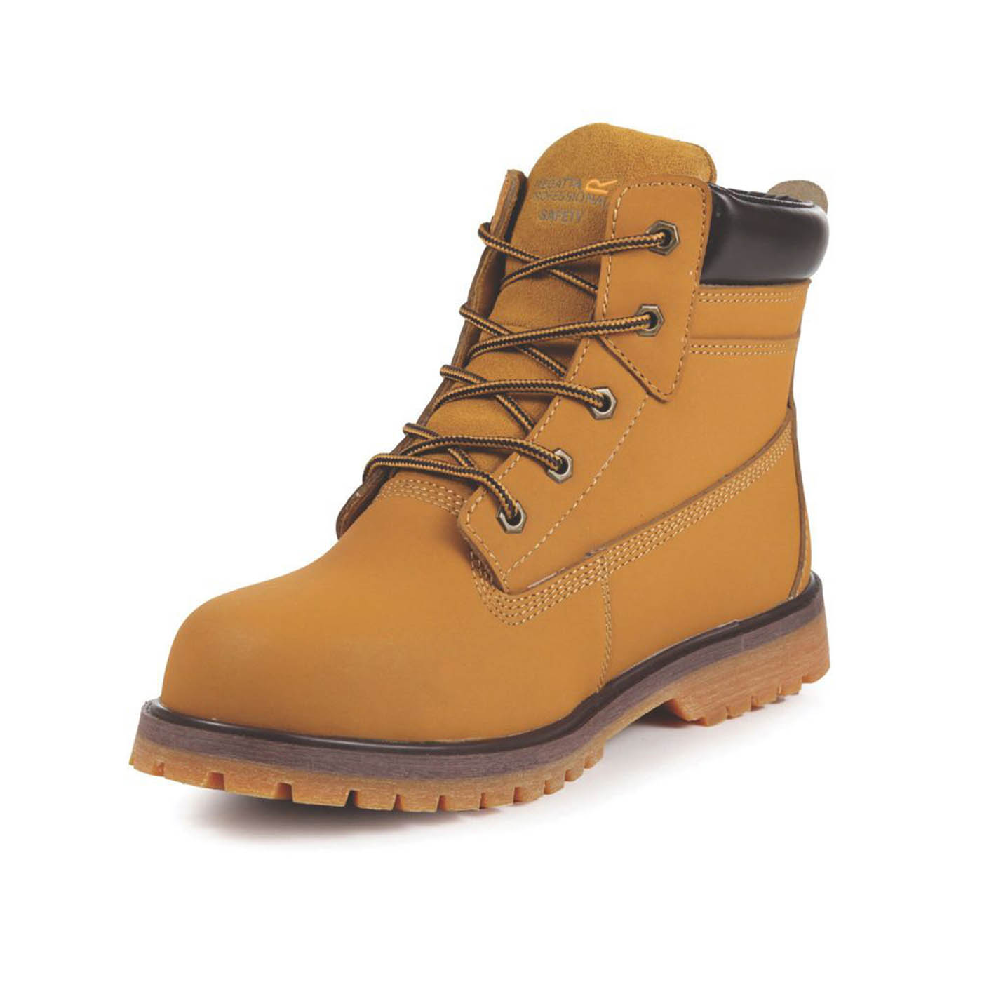 Regatta Safety Boots Mens Standard Fit Brown Leather Waterproof Steel Toe Size 9 - Image 3