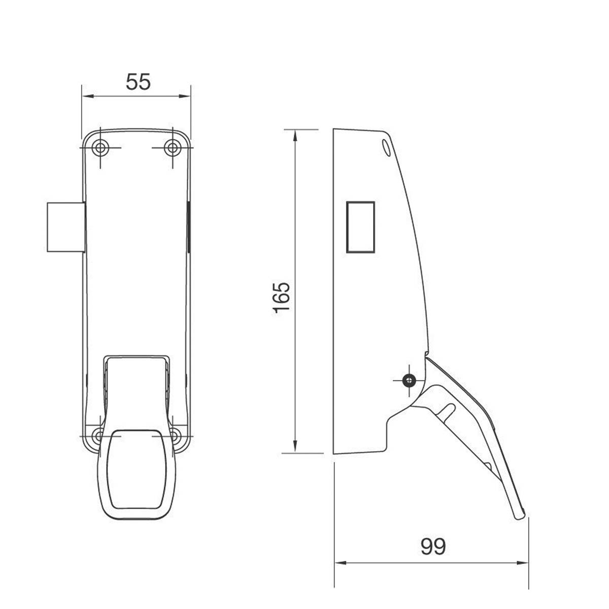 Briton Emergency Exit Latch 1438.SE Supplied Non-Handed Push Pad - Image 2