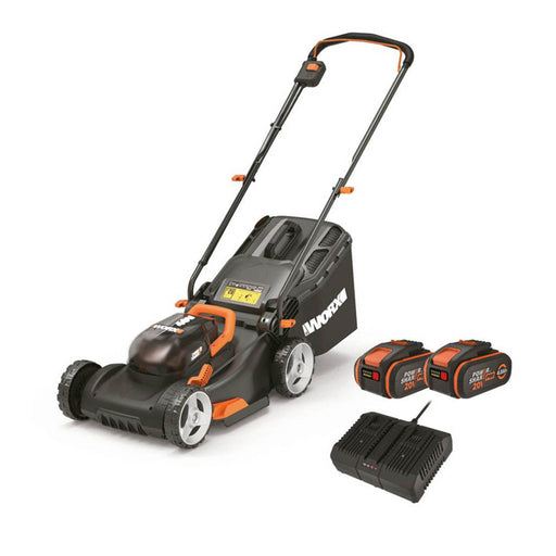 Worx Lawn Mower Cordless WG743E.1 Li-Ion 2x4.0Ah 40cm Garden Grass Cutter 40V - Image 1