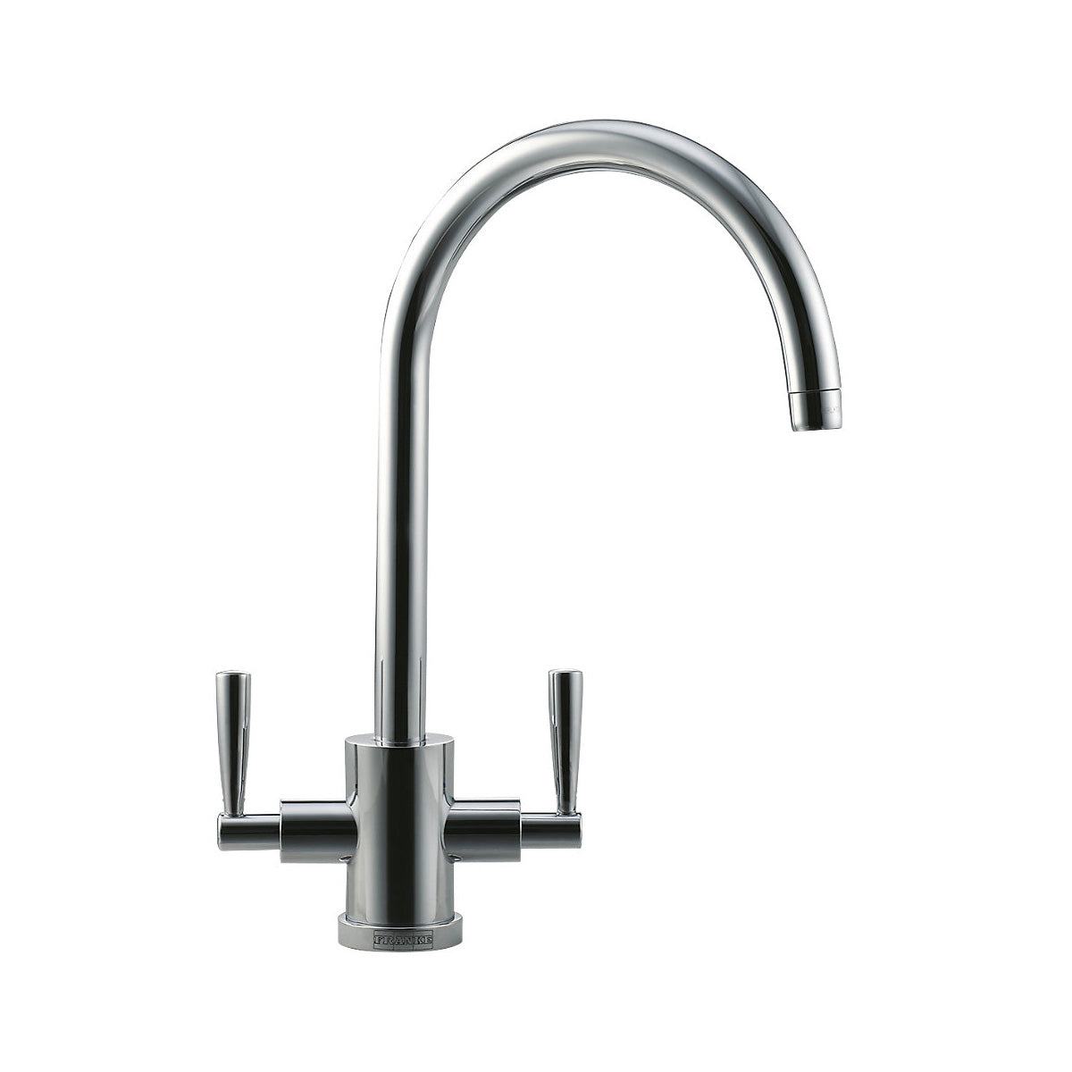 Franke Kitchen Sink Tap Mono Mixer Double Lever Swivel Spout Brass Modern Faucet - Image 1