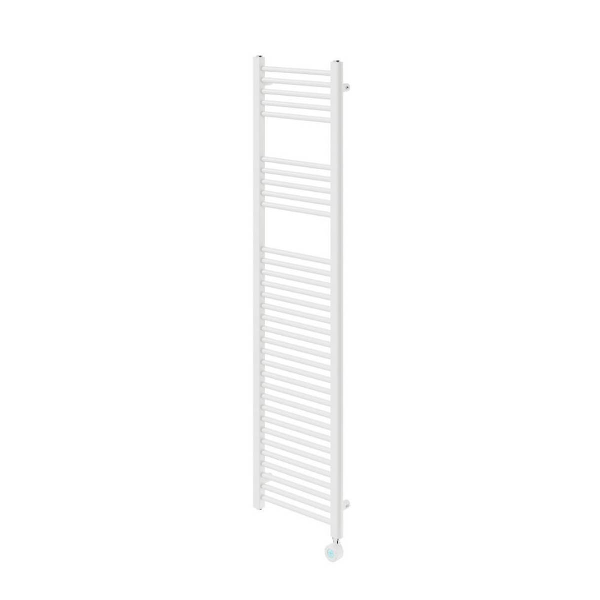 Flomasta Flat Towel Radiator Electric White Programmable 1600mm x 400mm 1364BTU - Image 1