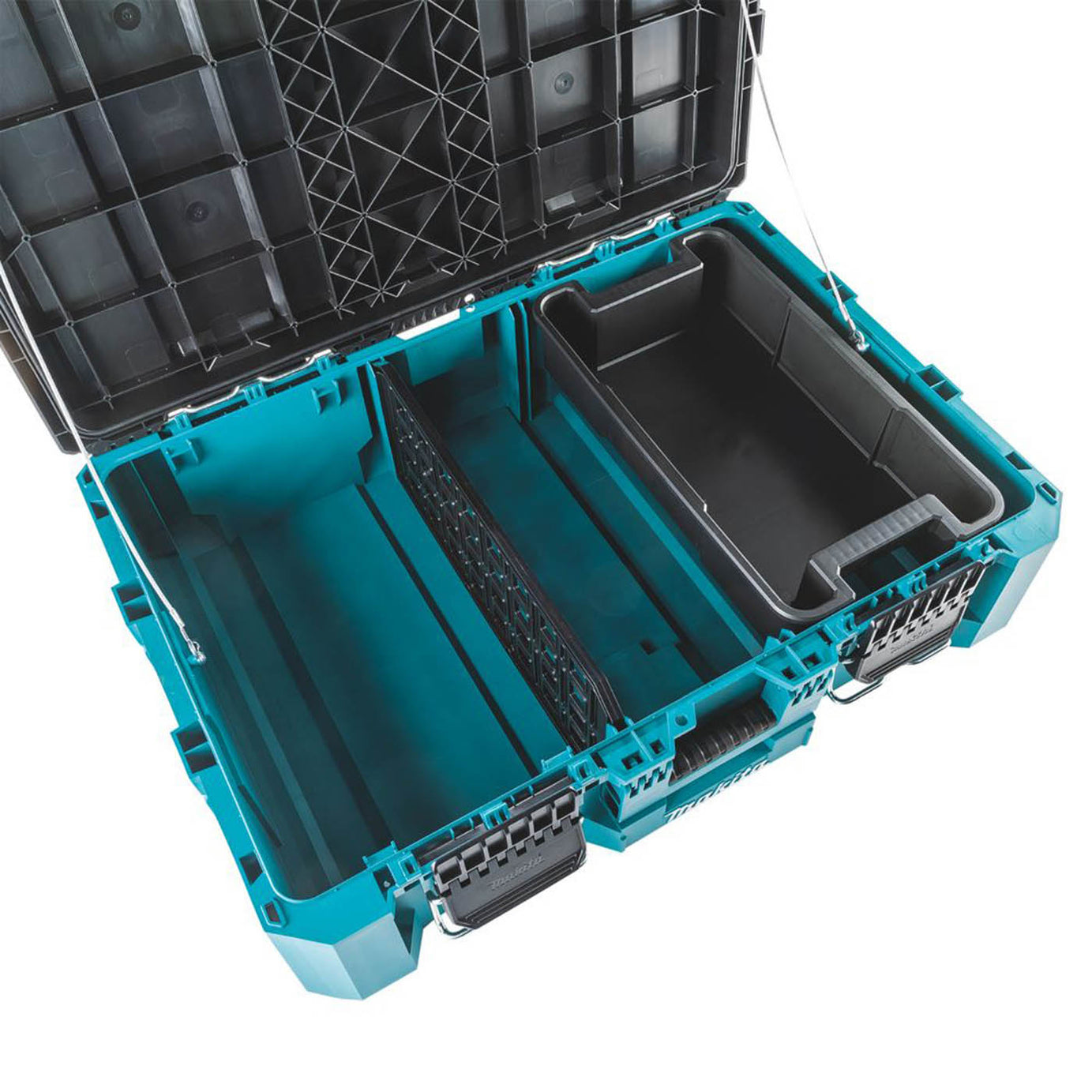 Makita Large Tool Box Maktrak Impact Resistant Dual Hinged Removable Lid 80cm - Image 2