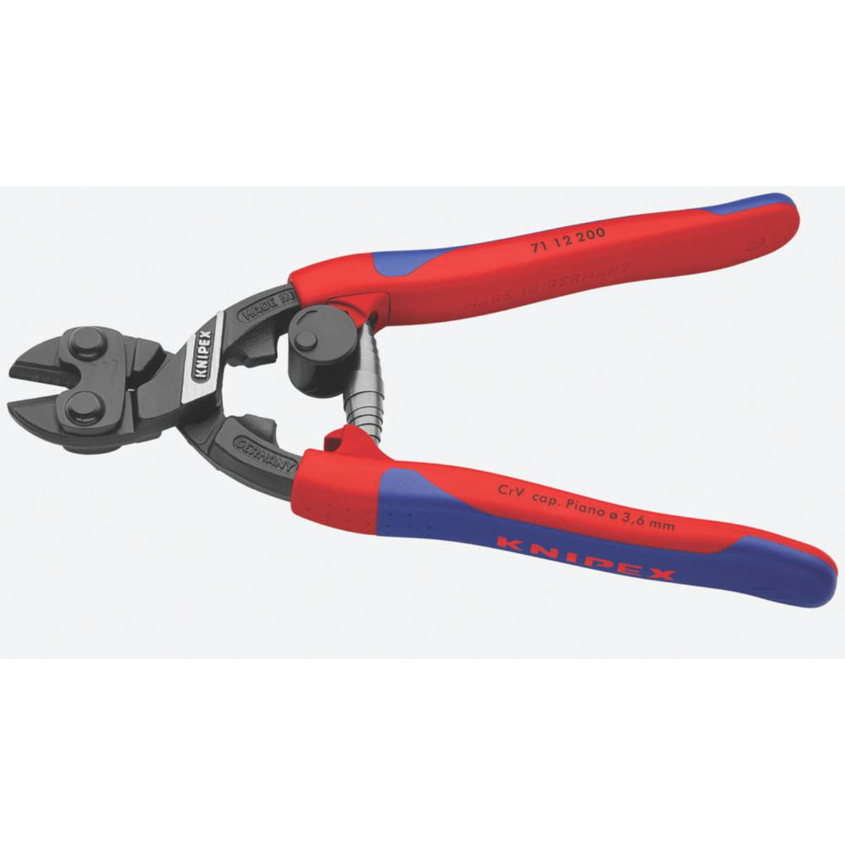 Knipex Bolt Cutters CoBolt Compact With Return Spring Single 7.8" (200mm) - Image 3