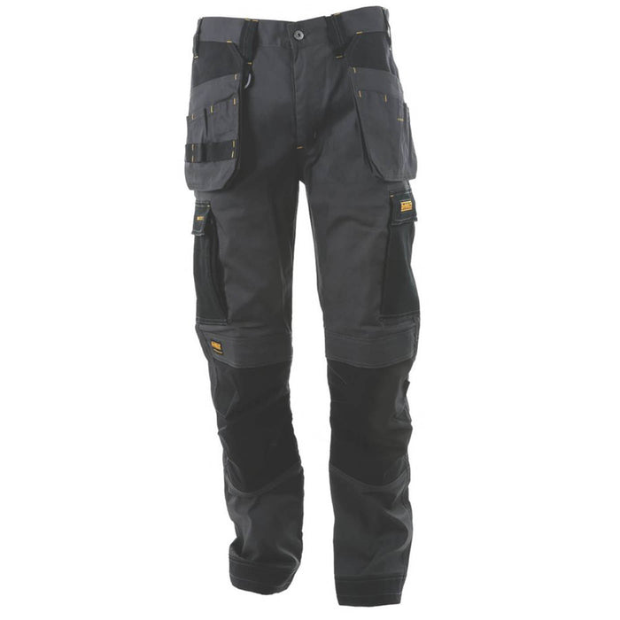 DeWalt Work Trousers Mens Slim Fit Grey Breathable Multi Pocket 34"W 31"L - Image 2