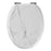 Toilet Seat Soft-Close Moulded Wood Marble Adjustable Oval Bottom Fix Durable - Image 2