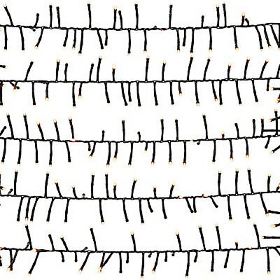 LED Christmas String Lights 1000 Warm White Cluster Timer Indoor Outdoor 13m - Image 3