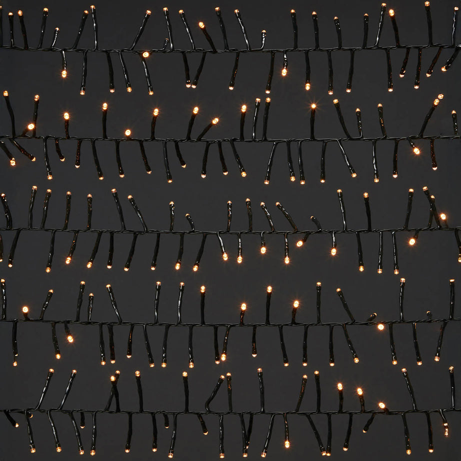 LED Christmas String Lights 1000 Warm White Cluster Timer Indoor Outdoor Home - Image 3