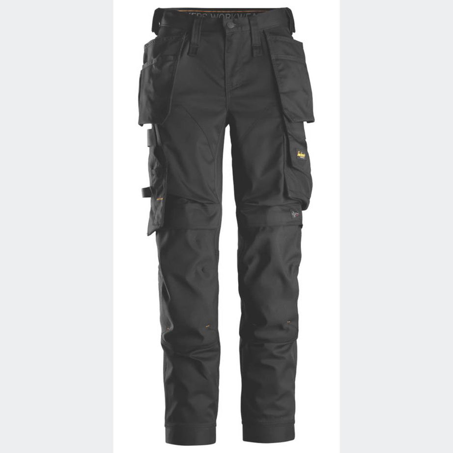 Snickers Womens Stretch Trousers 6247 Black Slim Fit Breathable Size 20 31" L - Image 1