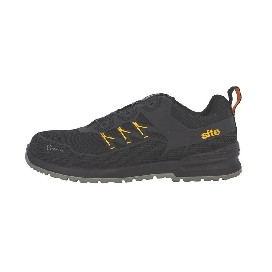 Site Safety Boots Mens Standard Fit Black Metal Free Shoes Composite Toe Size 10 - Image 2