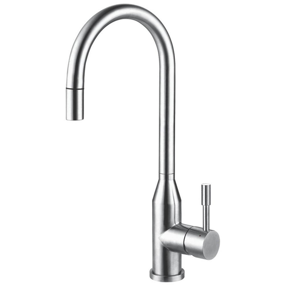 Kitchen Mixer Tap Single Lever Pull-Out Spout Stainless Steel Modern Design 5bar - Image 1