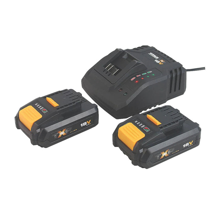 Titan Combi Drill Driver Set Cordless 18V 2Ah Li-Ion Batteries Charger Case - Image 3